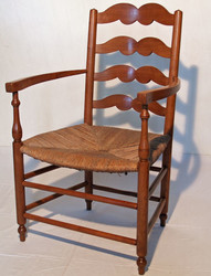 Fauteuil paill XIXe 